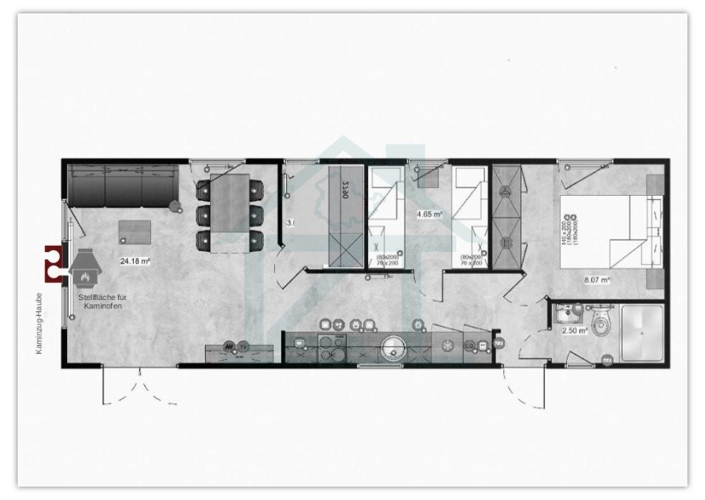 Grundriss 4x12