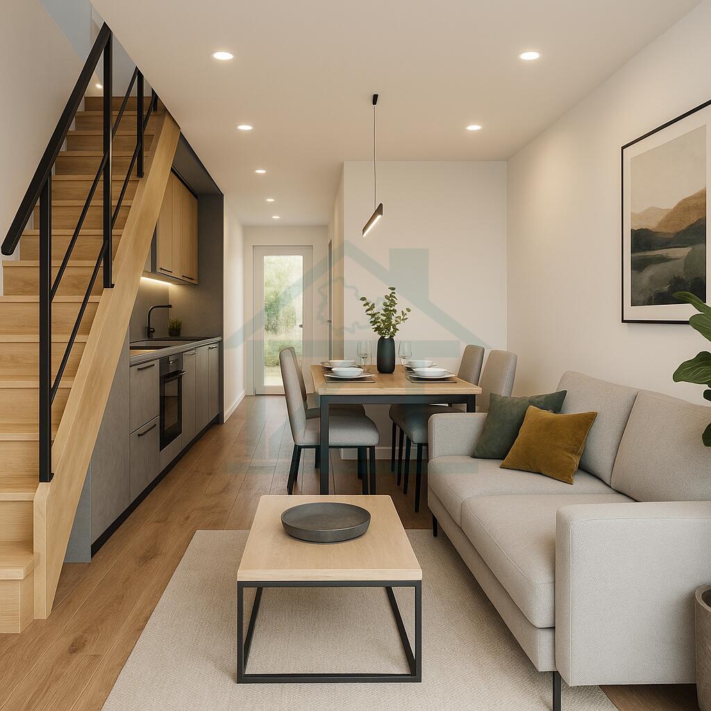 Moderne Wohnräume mit natürlichem Licht