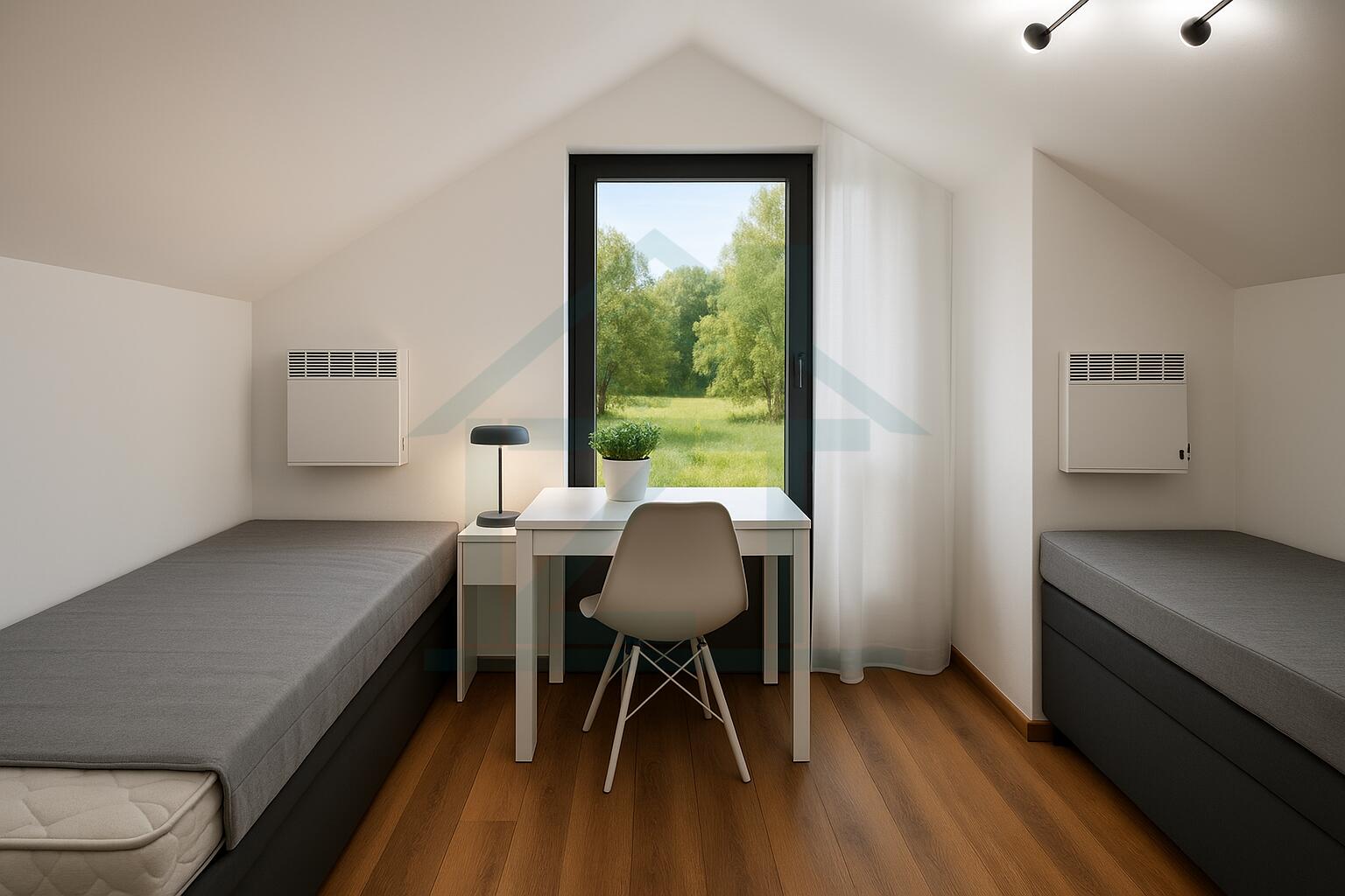 Minimalist Schlafzimmer mit Ausblick (1)