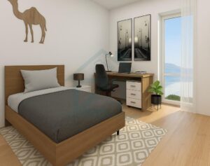 Minimalist Schlafzimmer mit natürlichem Licht (1)