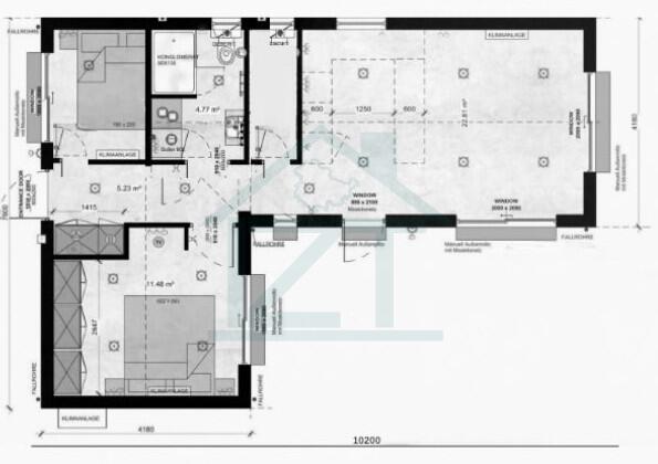 Grundriss Winkelbungalow