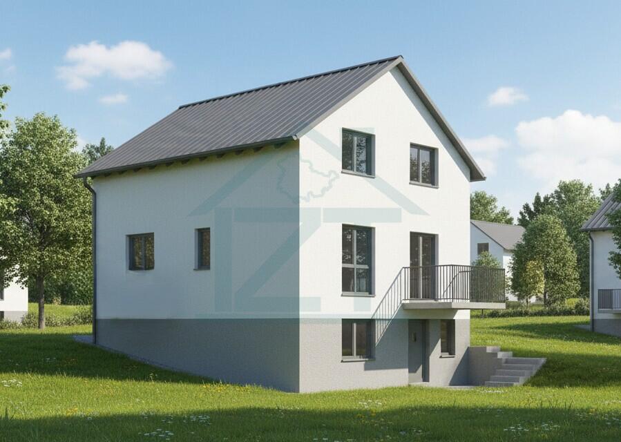 Ansicht EFH mit Keller