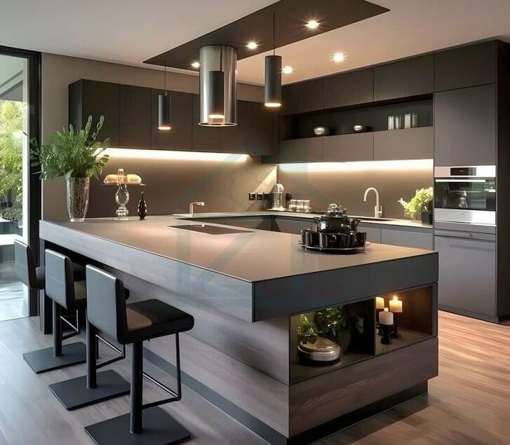 Küche mit Kochinsel 1