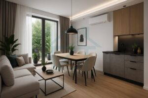 Moderne Wohnküche mit natürlichem Licht (3)