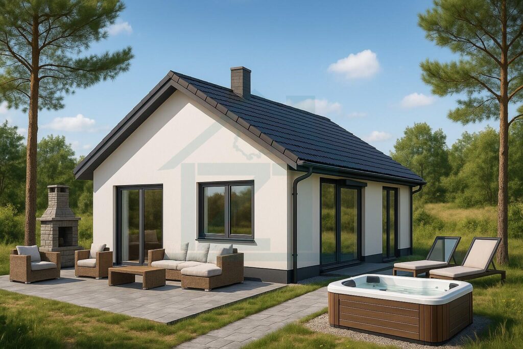 Modernes Haus in Naturlandschaft (1)