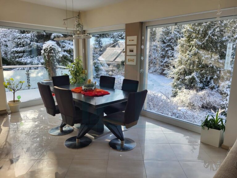 Essbereich im Winter