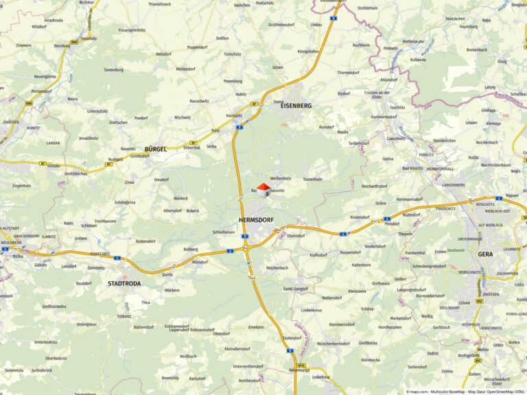 Fern Kartenausschnitt