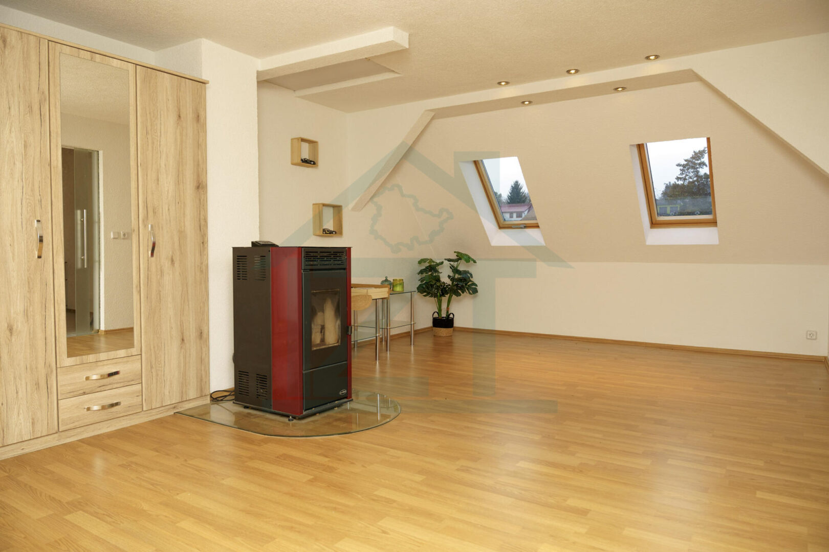 Kompakter Wohnbereich mit Schlafzone WE 4