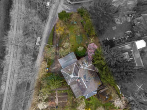 Drohnenaufnahme Grundstück