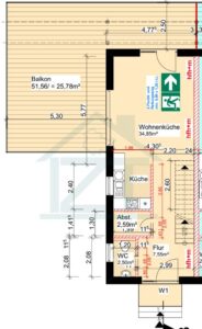 Grundriss WE1 EG