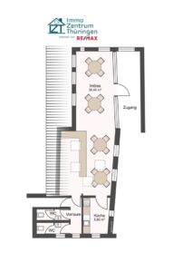 Grundriss, Gastraum