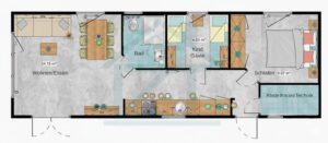 Texel Grundriss 4x12