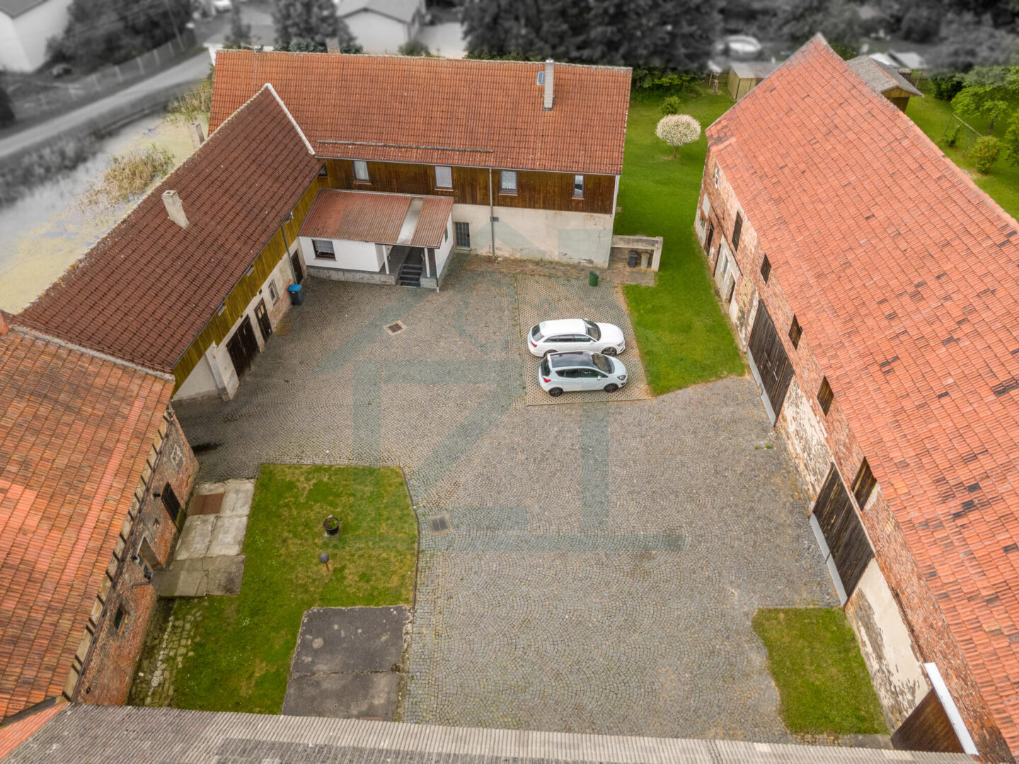 Luftbild, Hofansicht