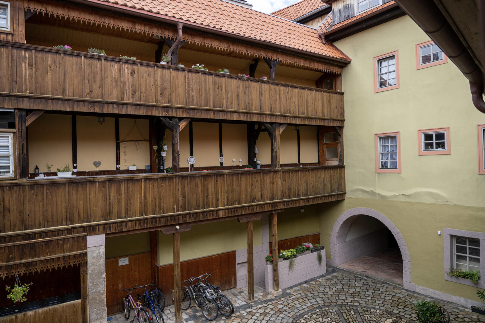 Blick auf Innenhof