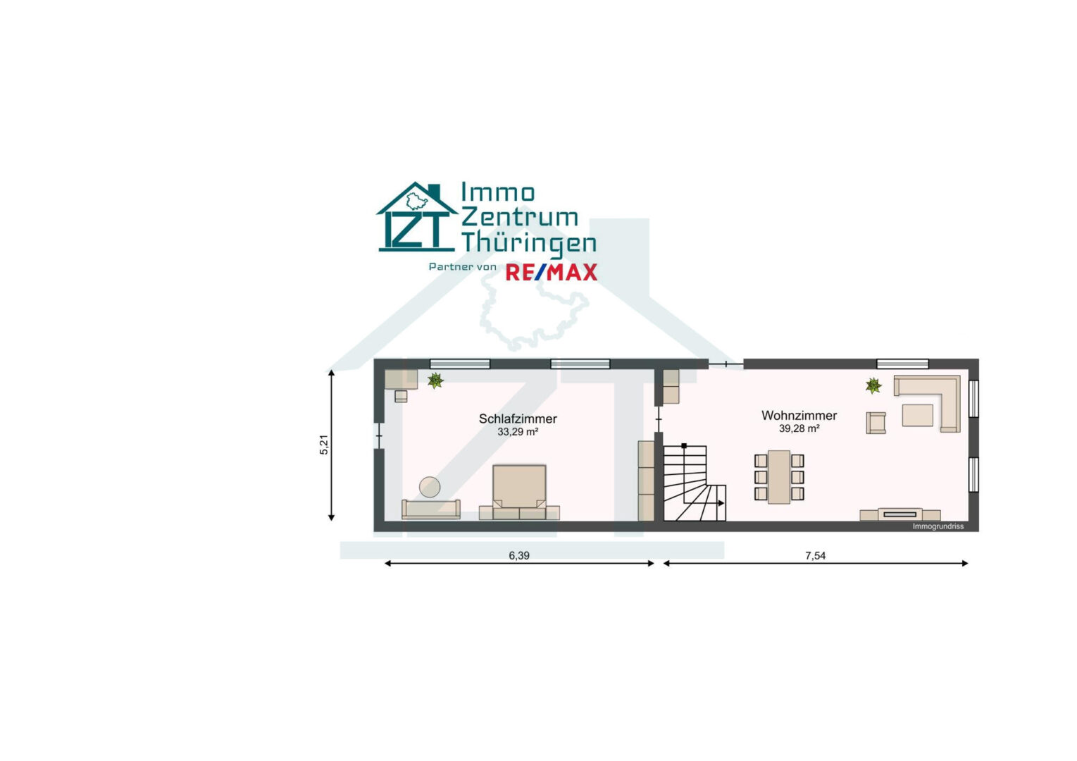 Grundriss, Haus 2, OG