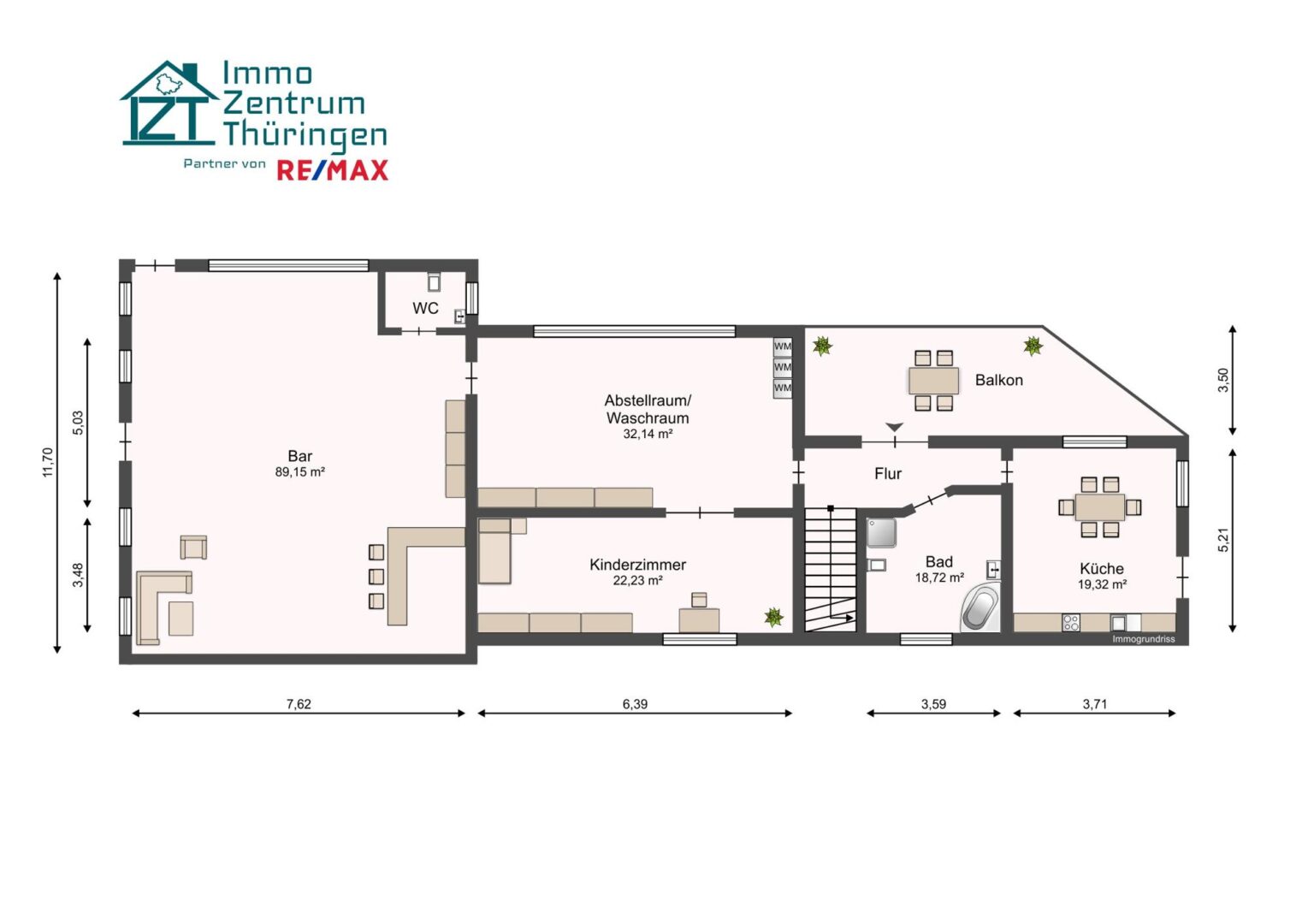 Grundriss, Haus 2, EG