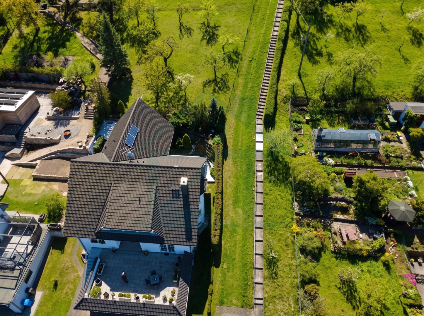 Drohnenansicht Gebäude