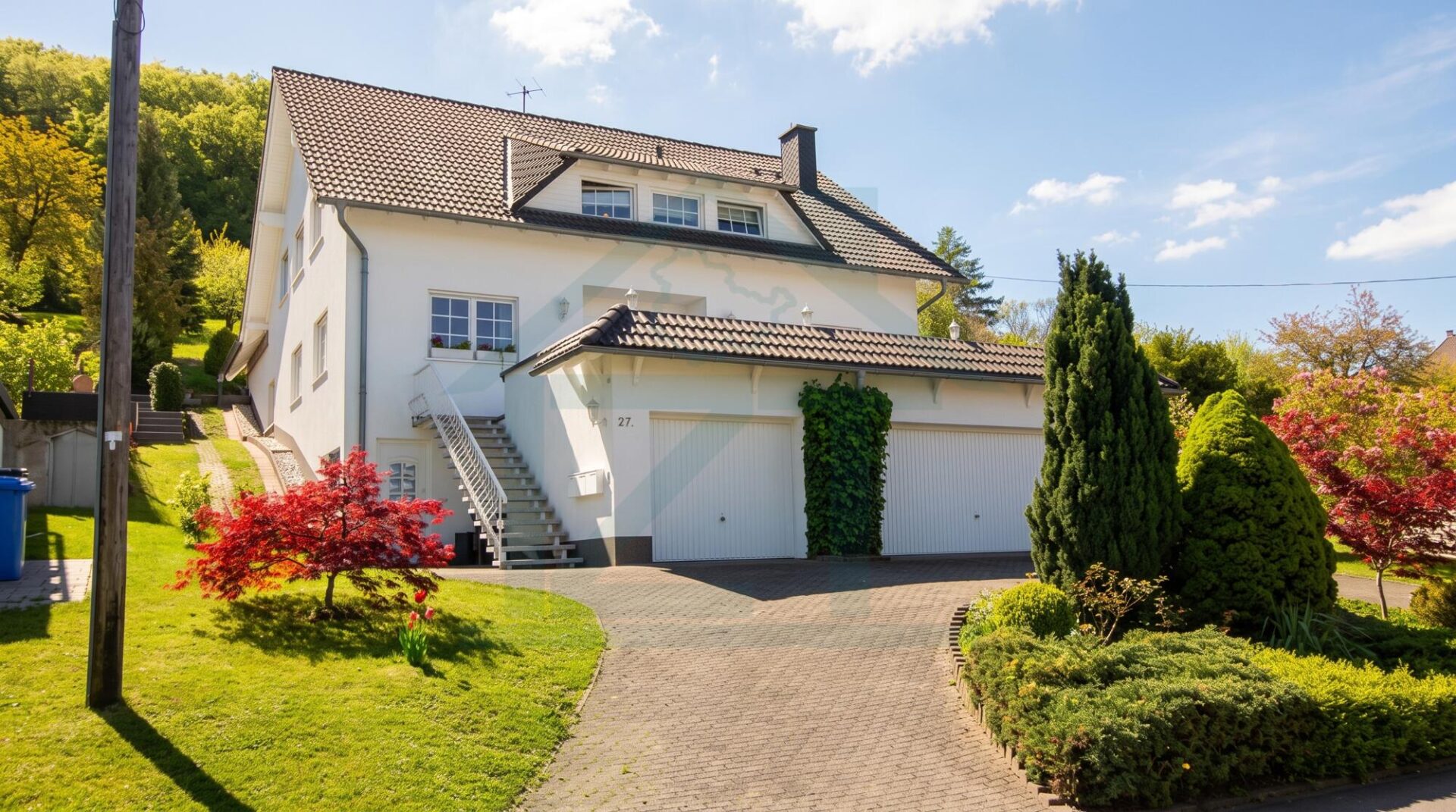 Außenansicht ebäude mit Eingang Apartment